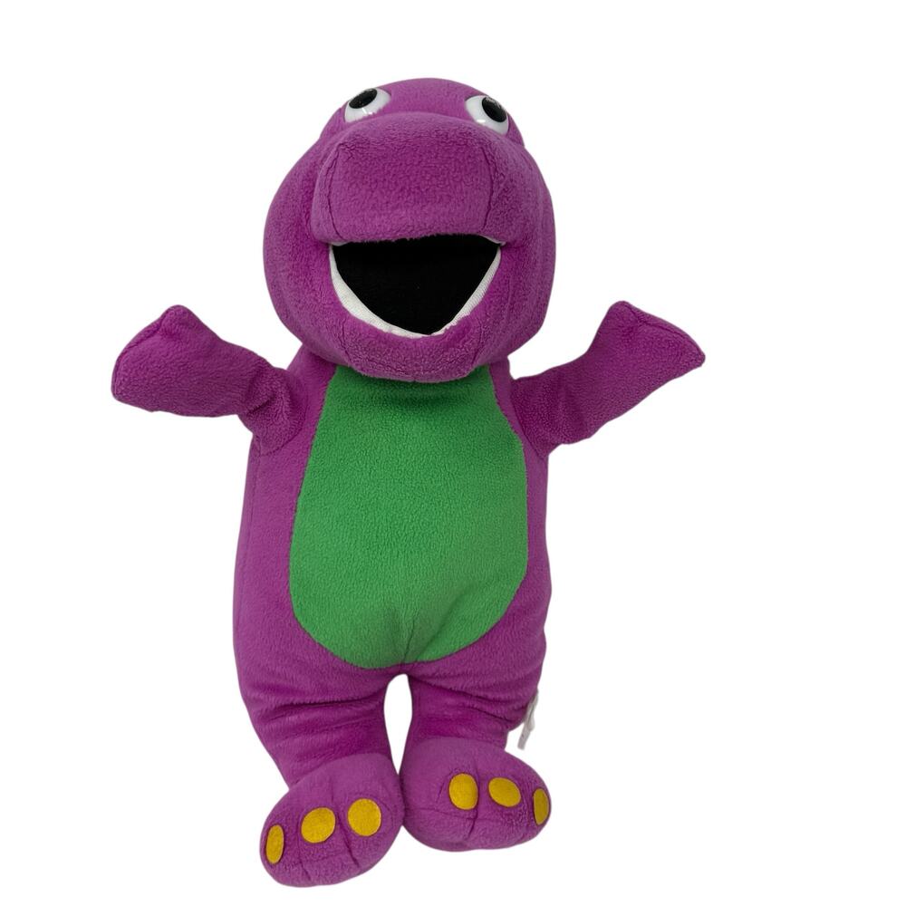 Barney The Purple Dinosaur Vintage Y2K Stuffed Animal Plush Plushie Toy 15"